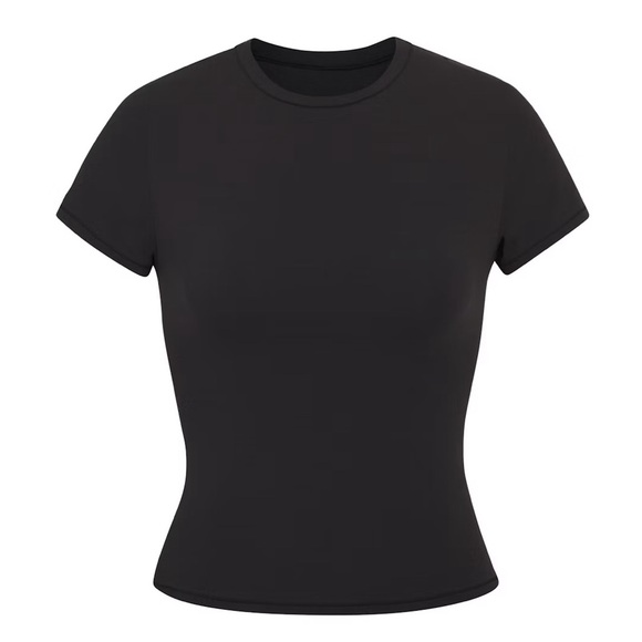 SKIMS Fits Everybody Short Sleeve T-Shirt – Onyx - Picture 1 of 7